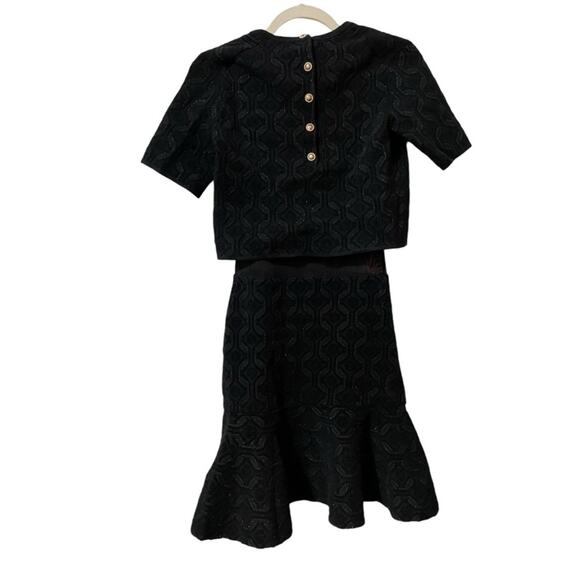 Maje Ruffled Mini Dress Black Size XS Retails $475 As seen on TV - Picture 4 of 10